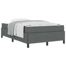Box spring seng Mørkegrå 120 x 200 cm Stof