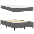 Box spring seng Mørkegrå 120 x 200 cm Stof