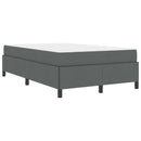 Box spring seng Mørkegrå 120 x 200 cm Stof