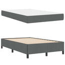 Box spring seng Mørkegrå 120 x 200 cm Stof