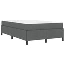Box spring seng Mørkegrå 120 x 200 cm Stof
