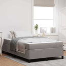 Box spring seng Gråbrun 120 x 200 cm Stof