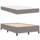 Box spring seng Gråbrun 120 x 200 cm Stof