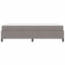 Box spring seng Gråbrun 120 x 200 cm Stof