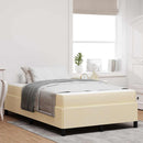 Box spring seng Creme 120 x 200 cm Stof