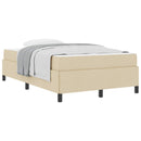 Box spring seng Creme 120 x 200 cm Stof