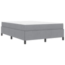 Box spring seng med madras Lysegrå 140 x 190 cm Stof