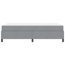 Box spring seng med madras Lysegrå 140 x 190 cm Stof