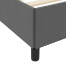 Box spring seng med madras Mørkegrå 140 x 190 cm Stof
