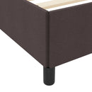 Box spring seng med madras Mørk Brun 140 x 190 cm Stof