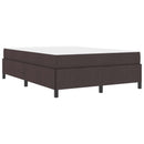 Box spring seng med madras Mørk Brun 140 x 190 cm Stof