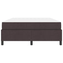 Box spring seng med madras Mørk Brun 140 x 190 cm Stof