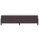 Box spring seng med madras Mørk Brun 140 x 190 cm Stof