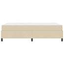 Box spring seng med madras Creme 140 x 190 cm Stof