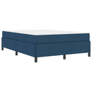 Box spring seng med madras Blå 140 x 190 cm Stof