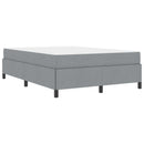Box spring seng Lysegrå 140 x 200 cm Stof