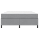 Box spring seng Lysegrå 140 x 200 cm Stof