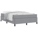 Box spring seng Lysegrå 140 x 200 cm Stof