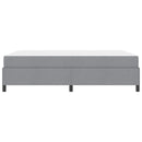 Box spring seng Lysegrå 140 x 200 cm Stof