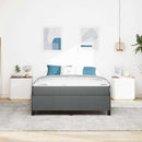 Box spring seng Mørkegrå 140 x 200 cm Stof