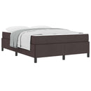 Box spring seng Mørk Brun 140 x 200 cm Stof