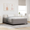 Box spring seng Gråbrun 140 x 200 cm Stof
