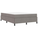 Box spring seng Gråbrun 140 x 200 cm Stof