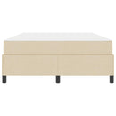 Box spring seng Creme 140 x 200 cm Stof