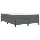 Box spring seng Mørkegrå 160 x 200 cm Stof