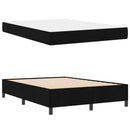 Box spring seng Sort 160 x 200 cm Stof