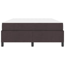 Box spring seng Mørk Brun 160 x 200 cm Stof