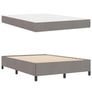 Box spring seng Gråbrun 160 x 200 cm Stof