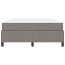 Box spring seng Gråbrun 160 x 200 cm Stof