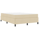 Box spring seng Creme 160 x 200 cm Stof