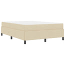 Box spring seng Creme 160 x 200 cm Stof