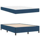 Box spring seng Blå 160 x 200 cm Stof