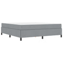 Box spring seng Lysegrå 180 x 200 cm Stof