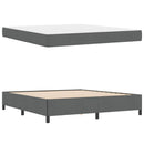 Box spring seng Mørkegrå 180 x 200 cm Stof