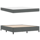 Box spring seng Mørkegrå 180 x 200 cm Stof