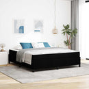 Box spring seng Sort 180 x 200 cm Stof