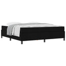 Box spring seng Sort 180 x 200 cm Stof