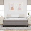 Box spring seng Gråbrun 180 x 200 cm Stof