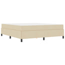 Box spring seng Creme 180 x 200 cm Stof