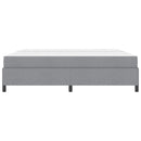 Box spring seng med madras Lysegrå 200 x 200 cm Stof