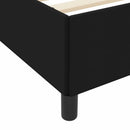 Box spring seng med madras Sort 200 x 200 cm Stof