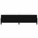 Box spring seng med madras Sort 200 x 200 cm Stof