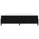 Box spring seng med madras Sort 200 x 200 cm Stof