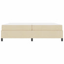 Box spring seng med madras Creme 200 x 200 cm Stof