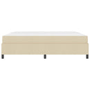 Box spring seng med madras Creme 200 x 200 cm Stof