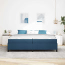 Box spring seng med madras Blå 200 x 200 cm Stof